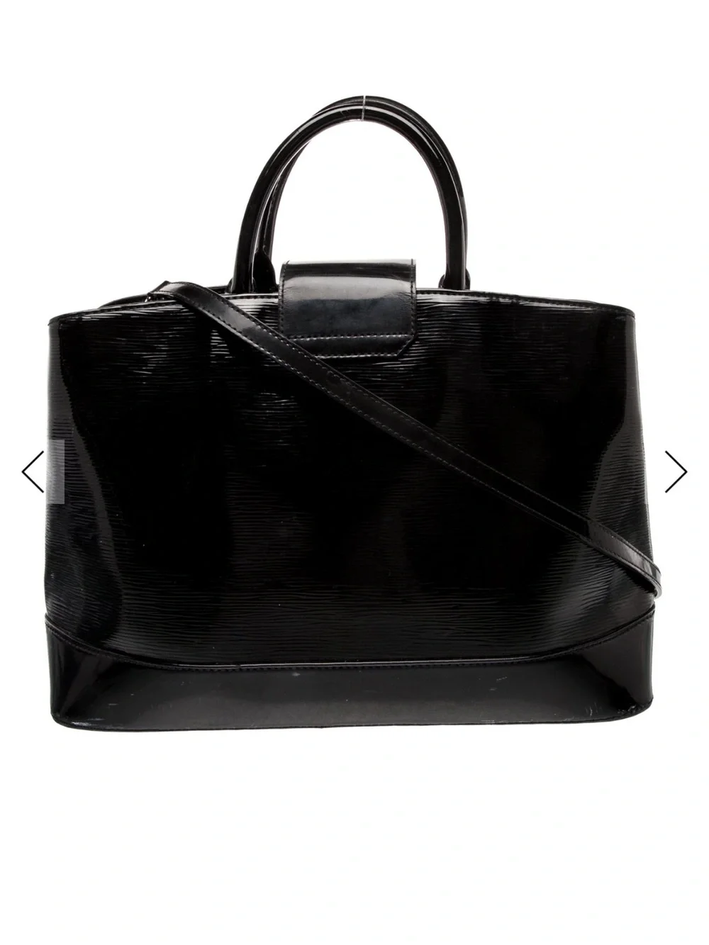 Authentic LV black Epi Maribeau GM Leather top with Removable Strap